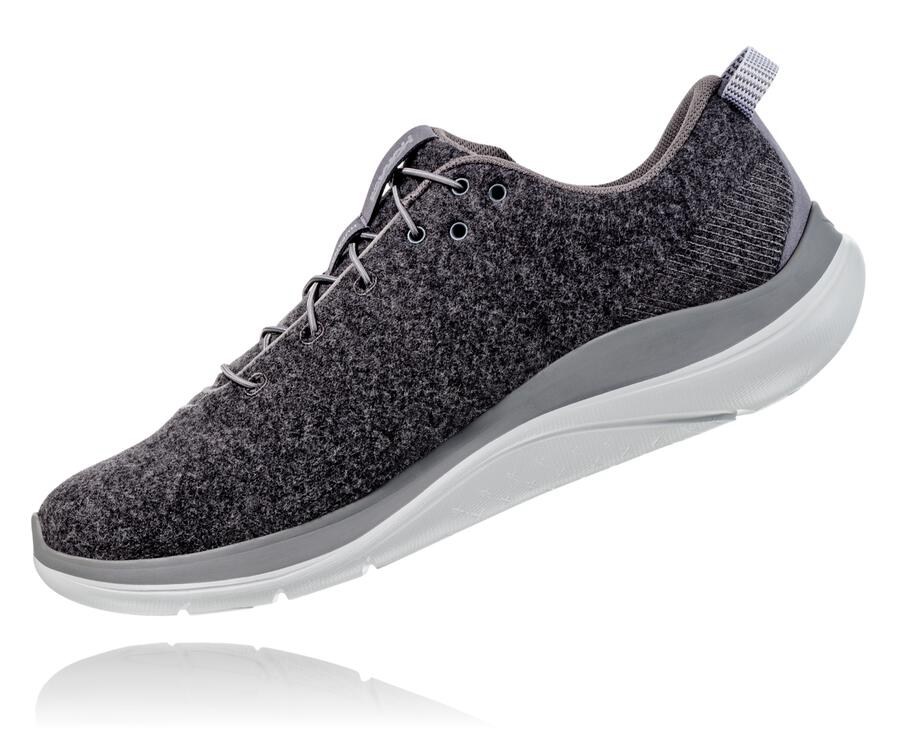 Tenis Hoka One One Mujer Grises Oscuro - Hupana Flow Wool - AGEL30684